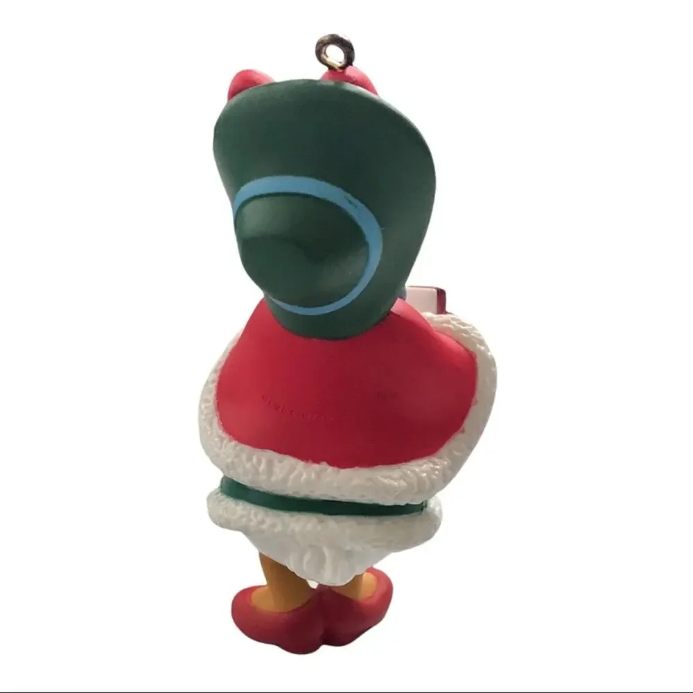 Disney Vintage Daisy Duck Caroler Resin Grolier Christmas Magic Collecti…